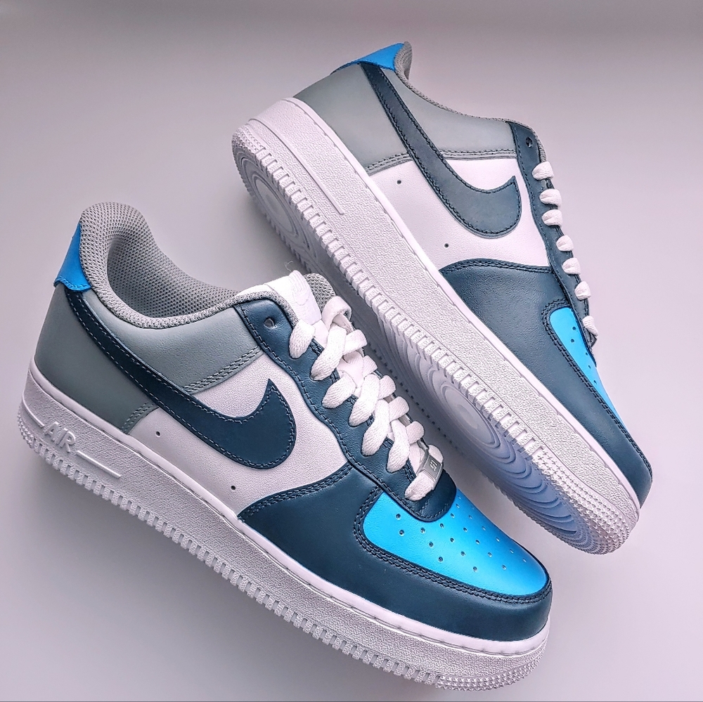 Nike Air Force 1 07 low custom colorblock sneakers